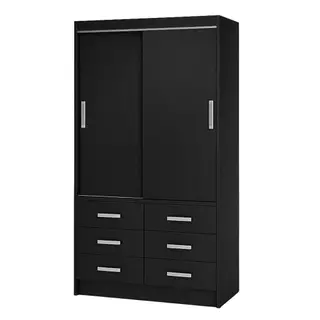 Guarda Roupa Casal Veneza Premium 2 Portas de Correr 6 Gavetas em Oferta na Shopee