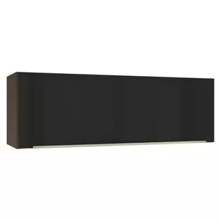 Armário Aéreo 100 cm 1 Porta Basculante Rustic/Preto Lux Madesa em Oferta na Shopee