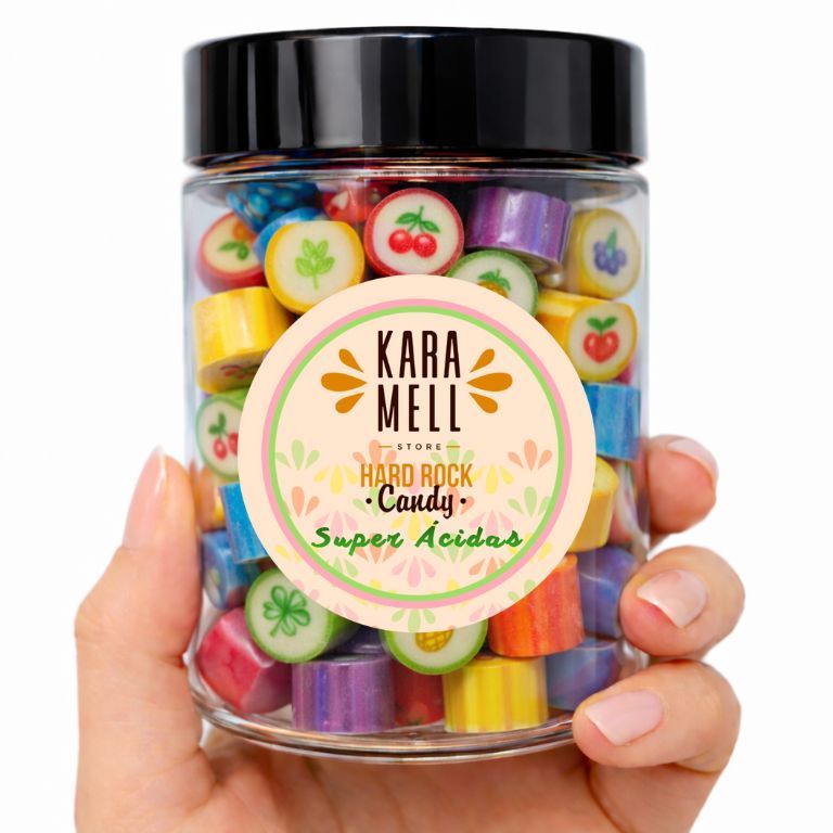 Balas Duras Frutadas Hard Rock Candy - Mix Sabores Original ou