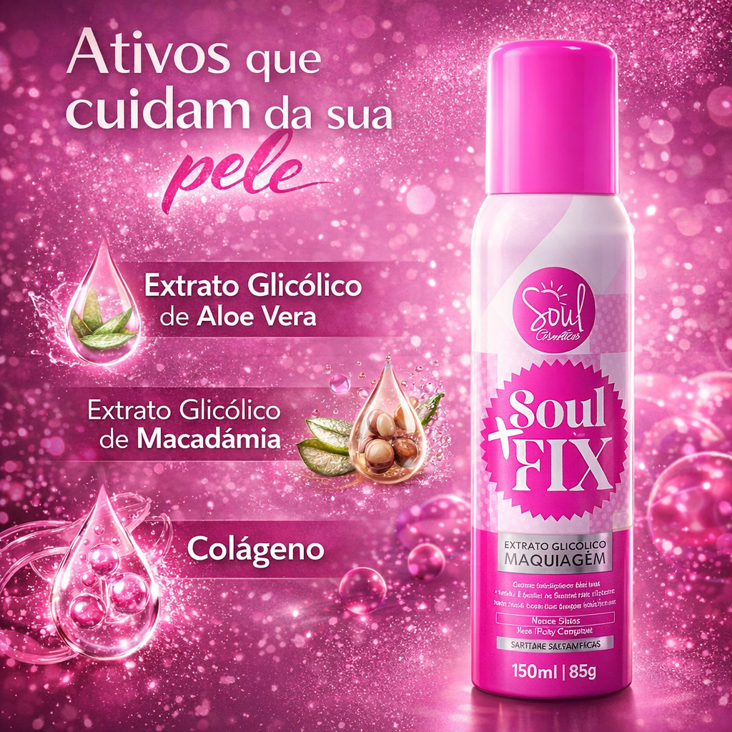 Spray Fixador De Maquiagem Toque Seco Ação Longa Duração Instantânea ...