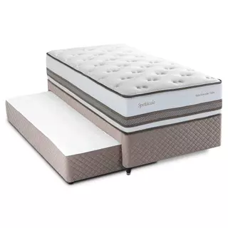 Bicama Box Solteirão com Cama Auxiliar Herval Spettácolo, Molas Ensacadas, 67x96x203 cm em Oferta na Shopee