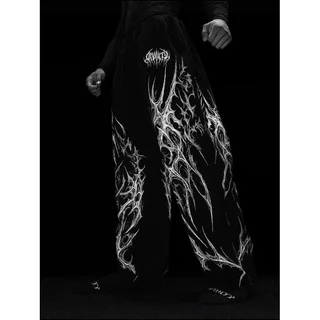 High street Harajuku retro Modelado Calças De Perna Reta y2k casual Ao Ar Livre Musculação Esportes Elásticas Com Cordão