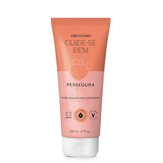 Loção Desodorante Hidratante Corporal Cuide-se Bem Pessegura 200ml