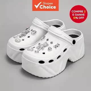 2024 Conjunto De Amuletos De Sapato De Urso Fofo De Desenho Animado , Acessórios Decorativos Transparentes Para Mulheres em Oferta na Shopee