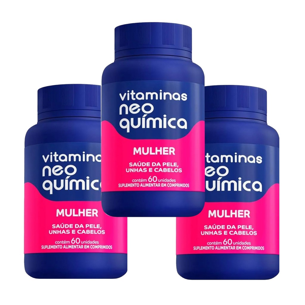 Kit 3 Vitamina A Z Mulher 60 Comprimidos - Neo Quimica