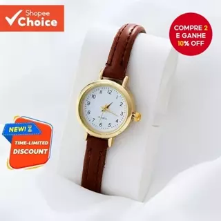 Relógio De Quartzo Retrô Feminino Pequeno Nicho Leve Luxo E Design Digital Simples Para Estudantes em Oferta na Shopee