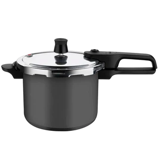 Panela de Pressão 4,5 Litros Rochedo Segura Fechamento Externo Antiaderente Grafite em Oferta na Shopee