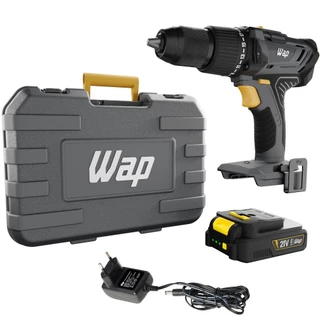 Furadeira Parafusadeira de impacto 1/2" a bateria 21V com maleta - K21 ID03 Wap em Oferta na Shopee