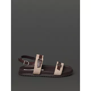 Sandália Feminina Fivelas Calvin Klein Jeans - Cafe em Oferta na Shopee