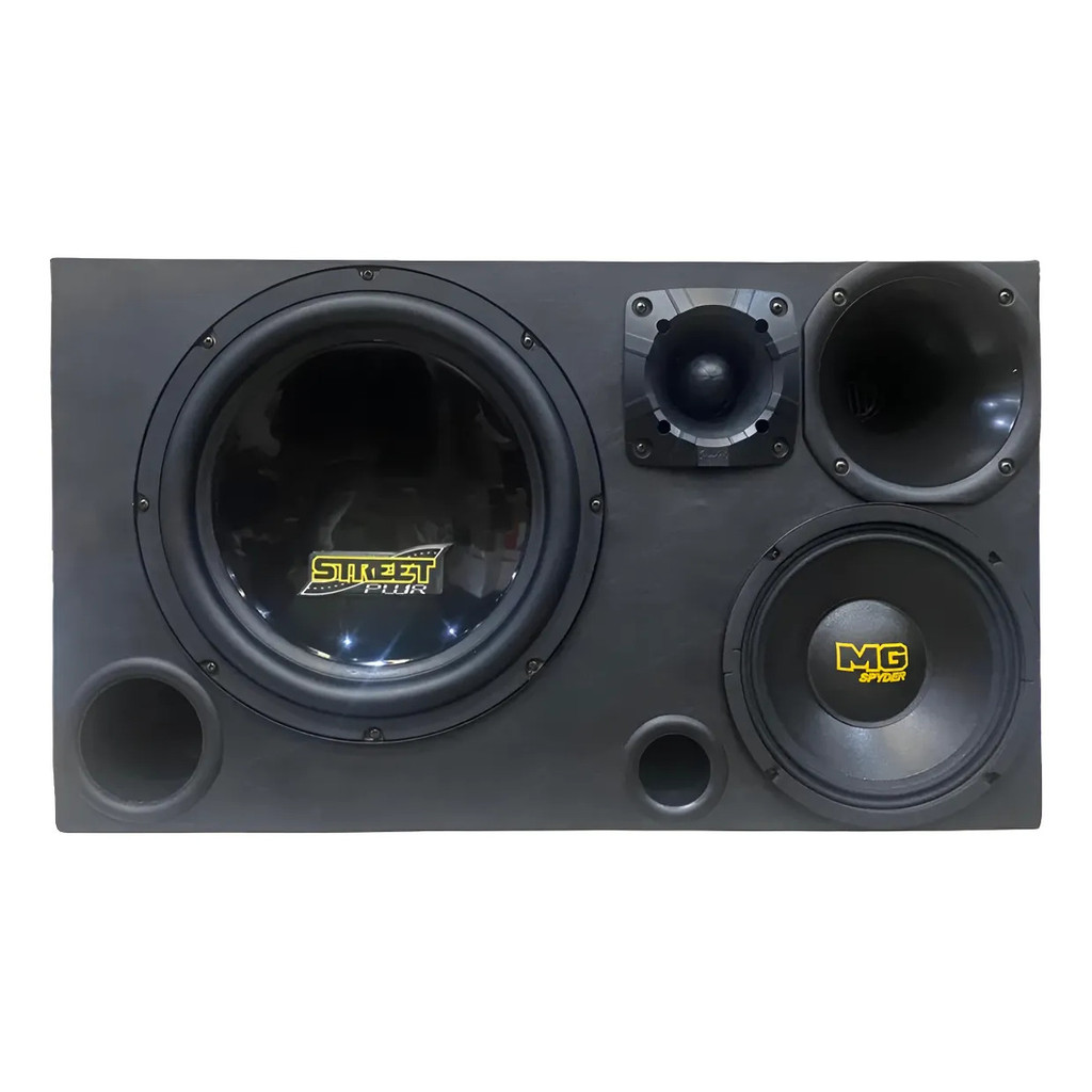 CAIXA TRIO 4 VIAS 12 POL COMPLETA SPYDER MÉDIO MG300 8 POL