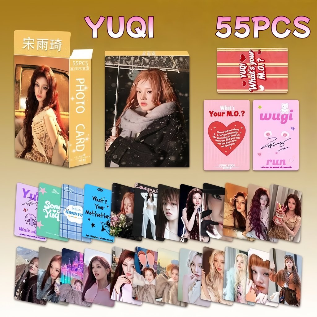 gidle yuqi ウギ トレカ サノク minidle ミンニ ミヨン 55 Unidades (G) I-DLE DOL Lomo Cards neverland Klaxon SWAY 2o