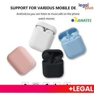 Fone Intra-Auricular Sem Fio Bluetooth i12 Tws Inpods Macaron em Oferta na Shopee