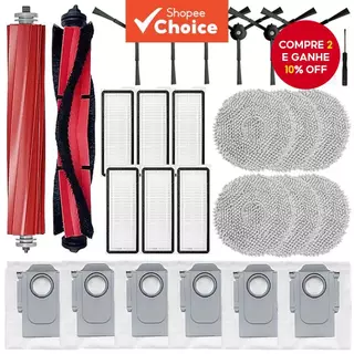 Peças de reposição compatíveis com o robô aspirador Roborock Qrevo Maxv / Qrevo S / Qrevo Pro / P10 Pro - escova em Oferta na Shopee