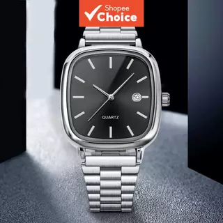 Relógio de Quartzo Masculino para Escritório, Mostrador Grande com Exibição de Data, Perfil Fino, Uso Profissional em Oferta na Shopee