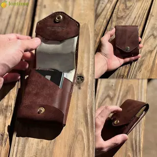 Carteira Minimalista Fina LONTIME, Compacta Multifuncional À Prova D'água Com Slot Para Caneta Integrada