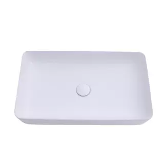 Cuba de Apoio para Banheiro Retangular Louça Cerâmica Roselita Pingoo.casa - Branco em Oferta na Shopee