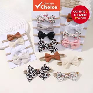 Laços De Cabelo 4 Unidades/Conjunto , Faixa De Cabeça De Renda Para Bebês Recém-Nascidos , Acessórios Com Laço Doce , Cr em Oferta na Shopee