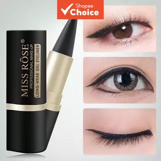 Lápis Delineador Gel Longa Duração MISS ROSE, À Prova d’Água e Suor, Resistente a Borrões, Ultra-Fino, Ideal para em Oferta na Shopee