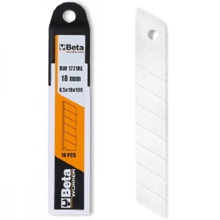 Lâmina estilete 18mm 10 unidades com estojo BW 1771RL Beta em Oferta na Shopee