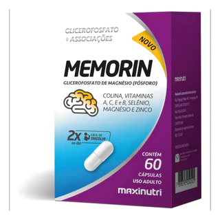 Memorin Fósforo mais Vitaminas 60 Cápsulas Maxinutri em Oferta na Shopee