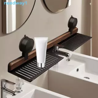 Prateleira De Banheiro Com Ventosa NEEDWAY , Cesta De Drenagem Acabamento Em Nogueira , Rack De Armazenamento Resistente em Oferta na Shopee