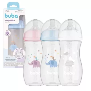 Mamadeira Buba Anticólica Easy Flow 330ml em Oferta na Shopee