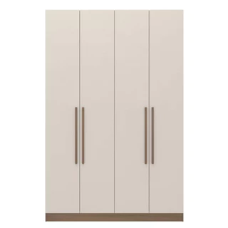 Guarda Roupas Casal Lugano 4 Portas 3 Gavetas Bartira em Oferta na Shopee