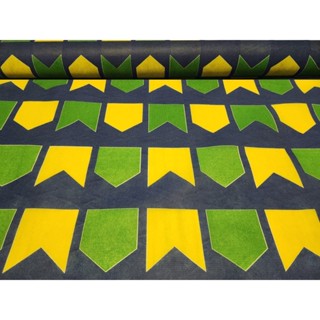 TNT Estampado Bandeirinhas Verde Amarelo – 1m x 1,40m Decoração Festa Junina, Arraiá e Copa do Mundo em Oferta na Shopee
