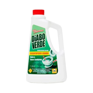 Desentupidor Líquido 1L Diabo Verde em Oferta na Shopee