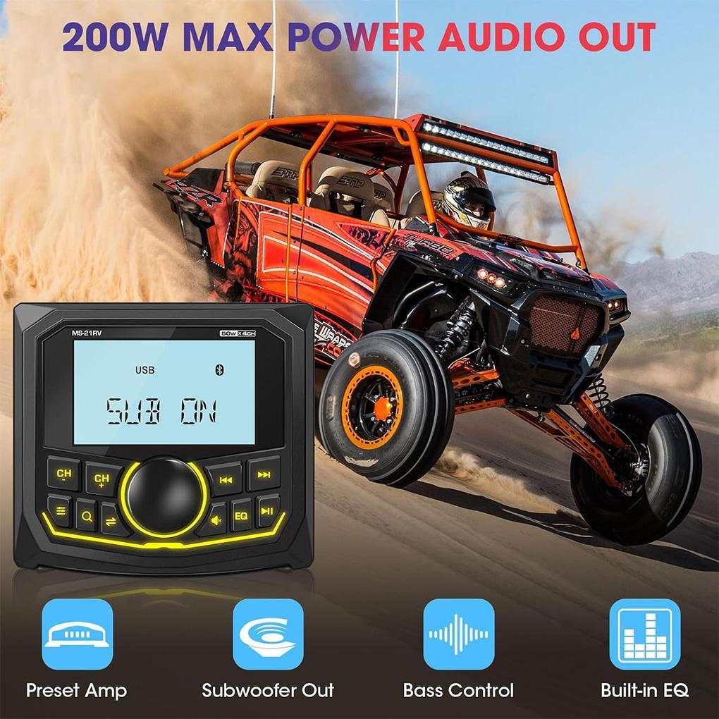 Rádio MP5 Marinho RZR RDS FM SPA Reprodutor De Vídeo Multimídia UTV AU ...