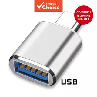 5 Pcs Adaptador Tipo C Conector Para USB3.0 OTG Macho USB Conversor De Dados PC iPhone15 16 Android em Oferta na Shopee