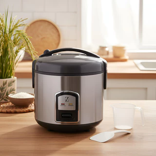 Panela de Arroz Elétrica 1,5L 500W 8 Xícaras Automática Antiaderente Mantém Aquecido 127V em Oferta na Shopee