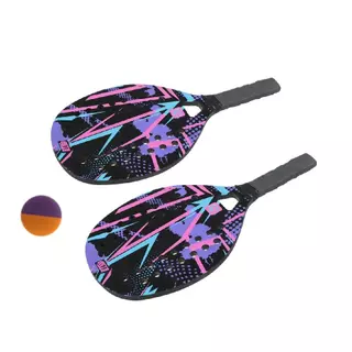 Kit Raquete Beach Tennis Lilás com Bolinha – Conjunto de Praia e Treino em Oferta na Shopee