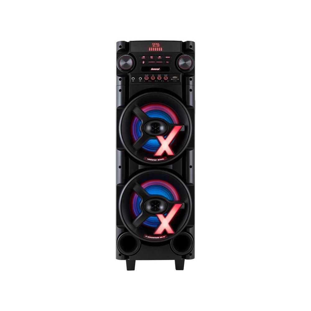 Caixa de Som Torre AMVOX ACA 1000 NEW X - Bluetooth 1000W RMS ...