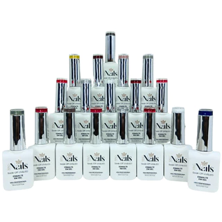 Kit com 18 Esmaltes em Gel Glitter Colors 2025 10ml - King Nails em Oferta na Shopee