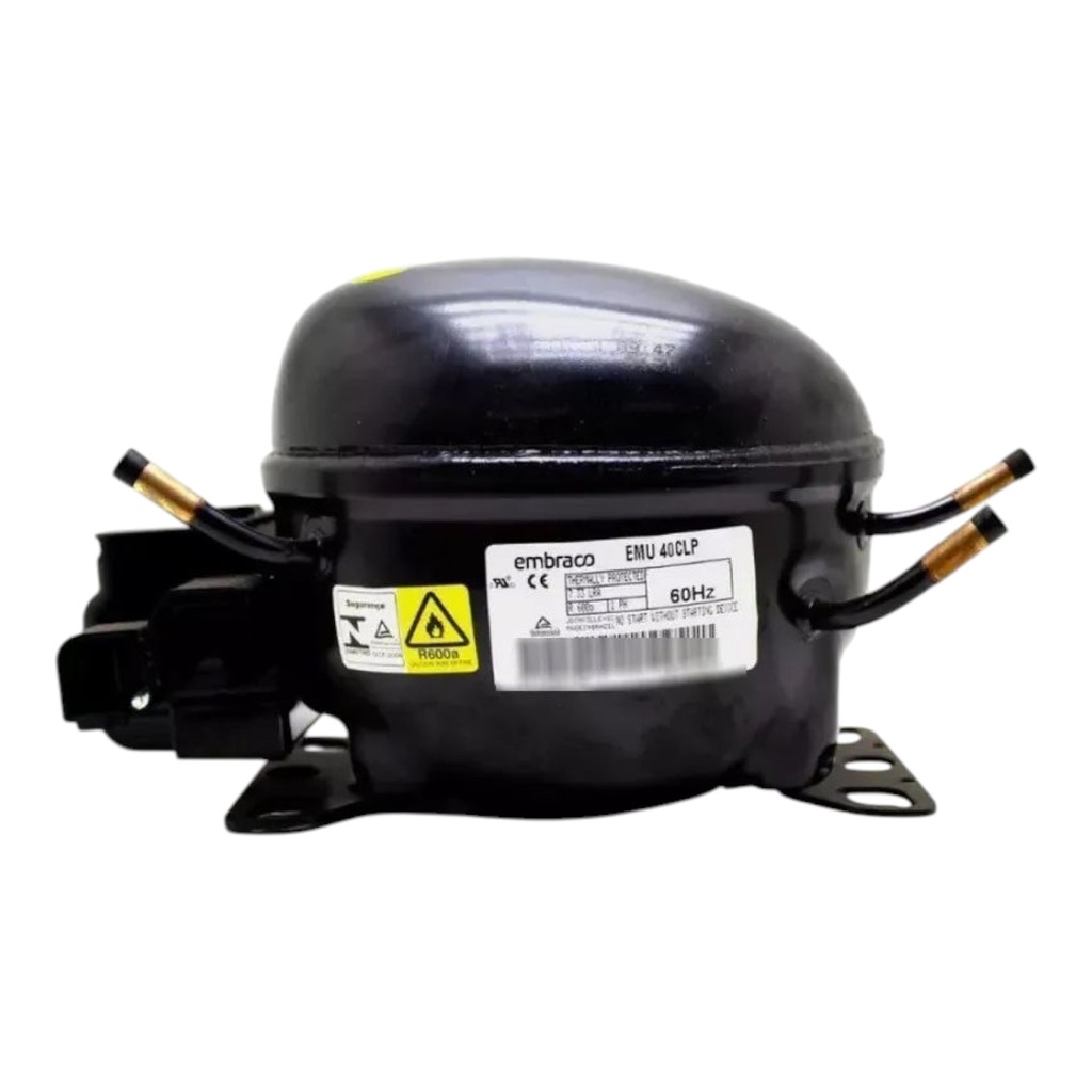 Compressor Embraco EMU 40CLP 1/8 HP R600A 220V 326072970 | Shopee Brasil