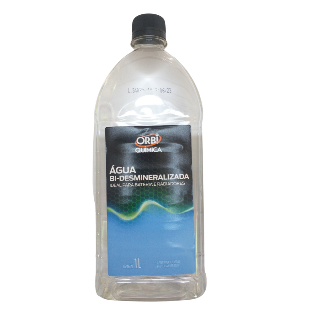 Água Bi-desmineralizada Radiador E Bateria 1lt Orbi Química | Shopee Brasil