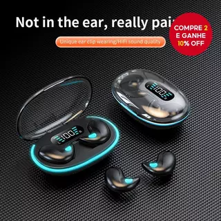 HQAi X55 Dormir Fones De Ouvido TWS Bluetooth 5.3 Sem Fio LED Display Energia ANC Cancelamento Ruído Alta Fidelidade Esp em Oferta na Shopee