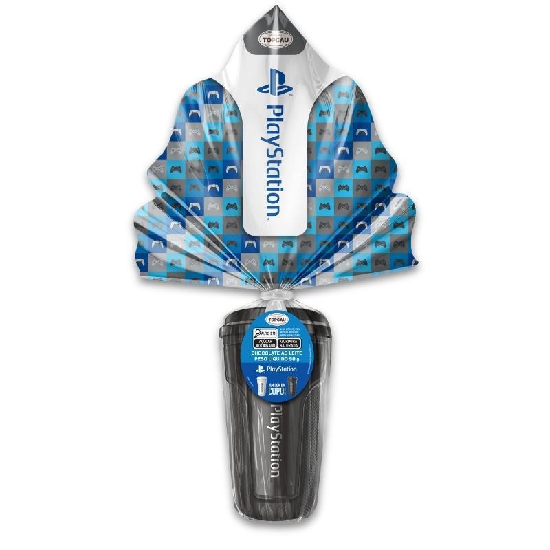 Ovo de Páscoa Chocolate ao Leite Copo Playstation TopCau 90g
