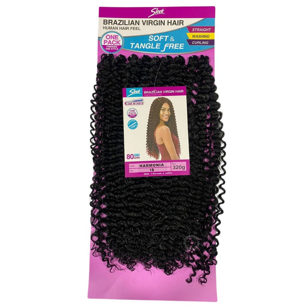 Cabelo Orgânico Cacheado Sleek Harmonia Crochet Braids 320g 80cm