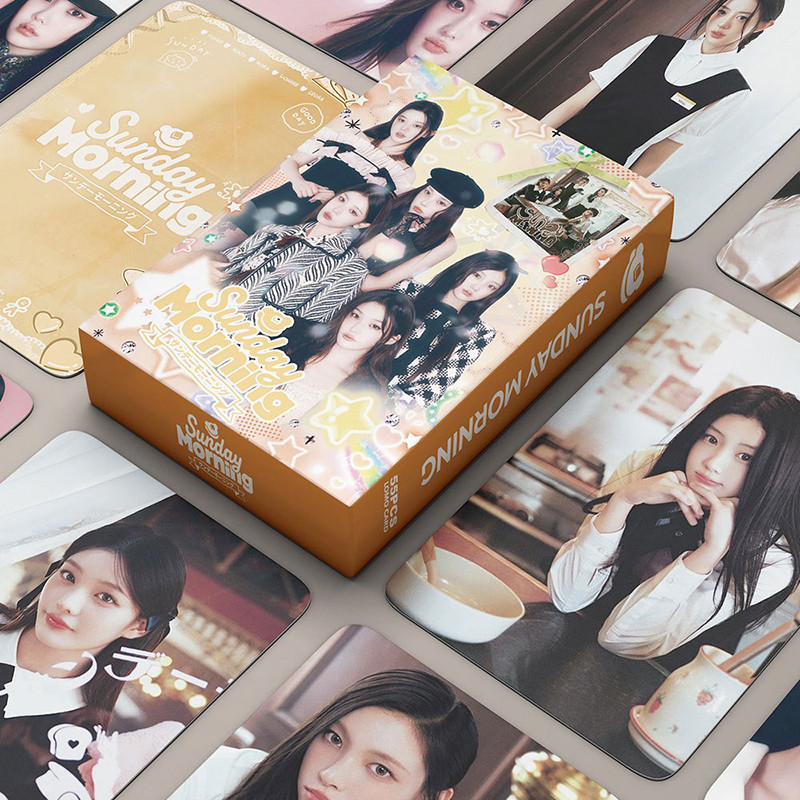 55pcs/box ILLIT Photocards Sunday Morning Álbum KPOP LOMO Cartão
