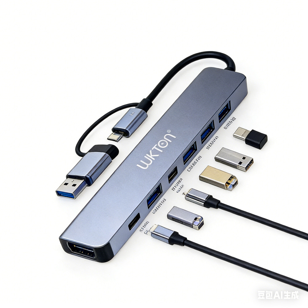Hub Adaptador Type-C LUKTON HB-022 7 em 1 USB 3.0 e 2.0 | Shopee Brasil