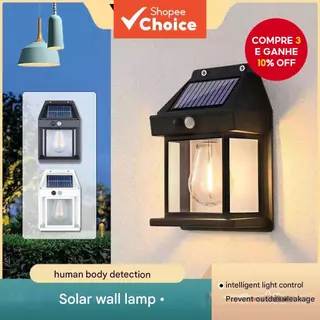Lâmpadas Solares Led De Parede São À Prova D'água, Fáceis De Instalar, Sem Fiação, Com Células Duráveis E 3 modos em Oferta na Shopee