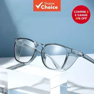 Óculos De Segurança À Prova De Vento , Anti-Pólen , Armação De 146x46mm , Duas Opções De Lentes : Proteção Contra Radiaç em Oferta na Shopee