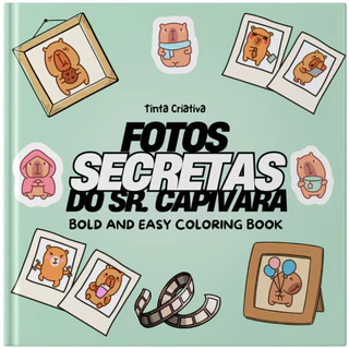Livro De Colorir Fotos Secretas do Sr. Capivara em Oferta na Shopee