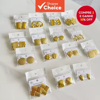 Brincos Minimalistas De Aço Inoxidável Para Mulheres , Design Geométrico , Joias Da Moda Diária em Oferta na Shopee