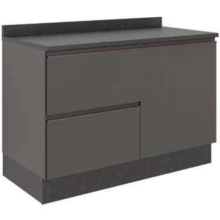 Balcão Línea com 3 Gavetas e 1 Porta Bartira em Oferta na Shopee