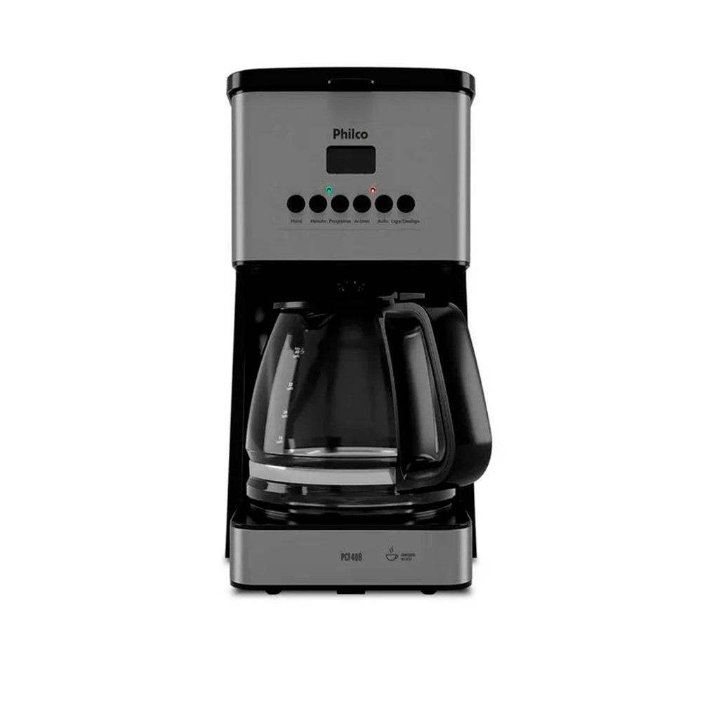 Cafeteira Philco 1000w Painel Digital Pcf40b Preto Inox 220V