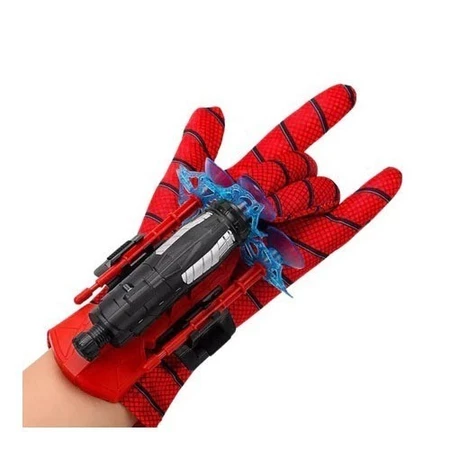 Kit 2 Luva Lançador de Teia Homem Aranha Brinquedo Infantil Lança Dardo com Ventosa