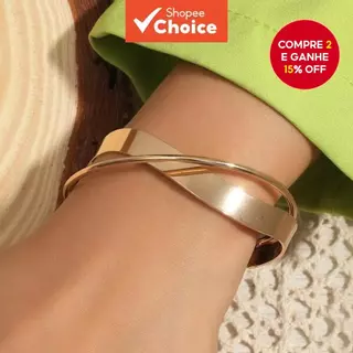 Pulseira Elegante Com Punho De Metal Ondulado Geométrico – Design E Brilhante Para Deslocamento Diário Acessório Premium em Oferta na Shopee